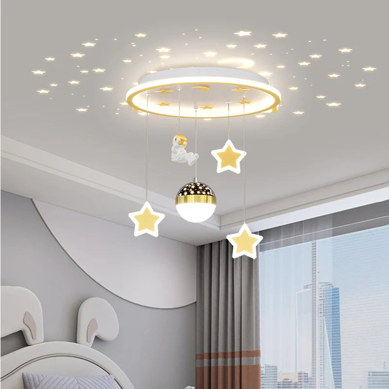 Plafonnier LED en forme d'étoile pour chambre d'enfant - vue 5 sur 9
