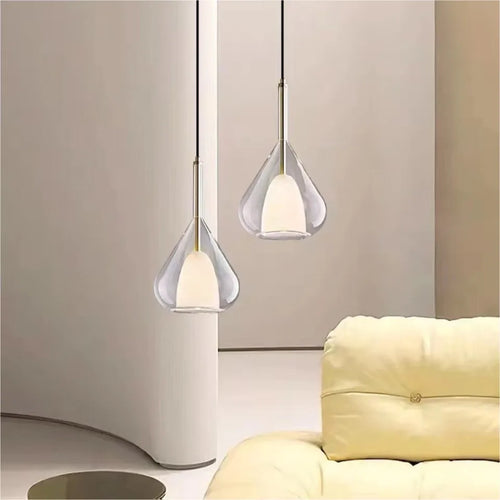 lampe suspendue en verre design nordique post-moderne minimaliste décorative