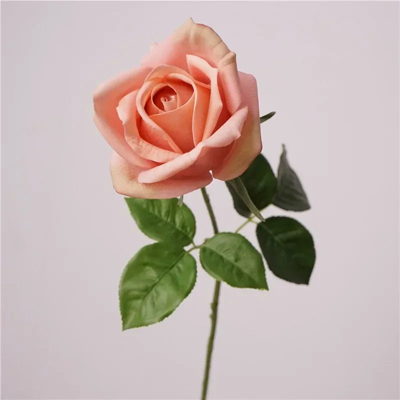 décoration de balcon fleurs artificielles roses touché réel décoratif - vue 9 sur 11