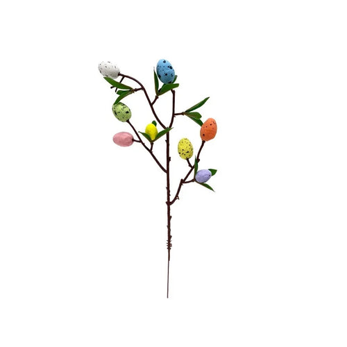 décoration de pâques en mousse œufs et plante artificielle pour la maison - vue 17 sur 19