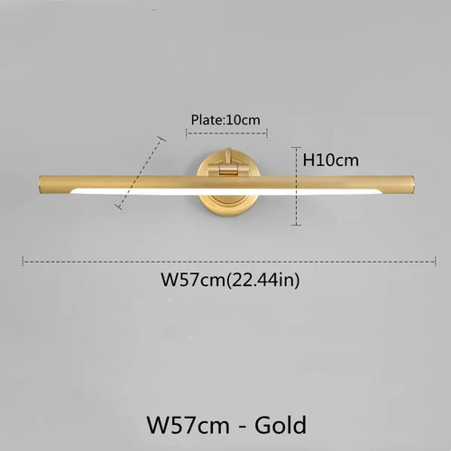 Américain Led salle de bain applique miroir lampe noir Bronze lampes de vanité pour la maison moderne intérieur appliques murales luminaire Makeu - vue 9 sur 11