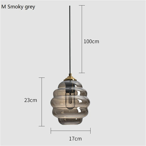 suspension boule de vitrail nordique moderne - vue 15 sur 15