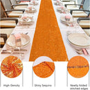 Chemin de table orange paillettes décoratif fête mariage