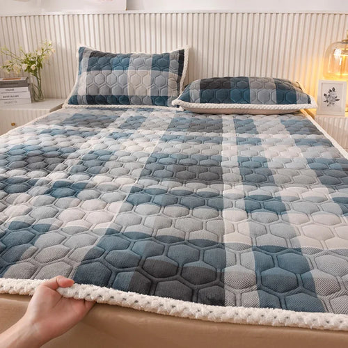 surmatelas doux pour étudiants en peluche pour lit simple ou double - vue 9 sur 18