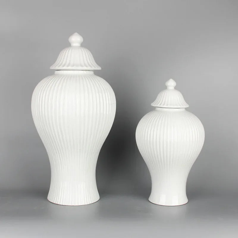 pot en céramique décoratif pour thé et gingembre avec couvercle - vue 2 sur 12