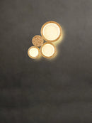 applique murale led en cuivre avec miroir magique décoratif