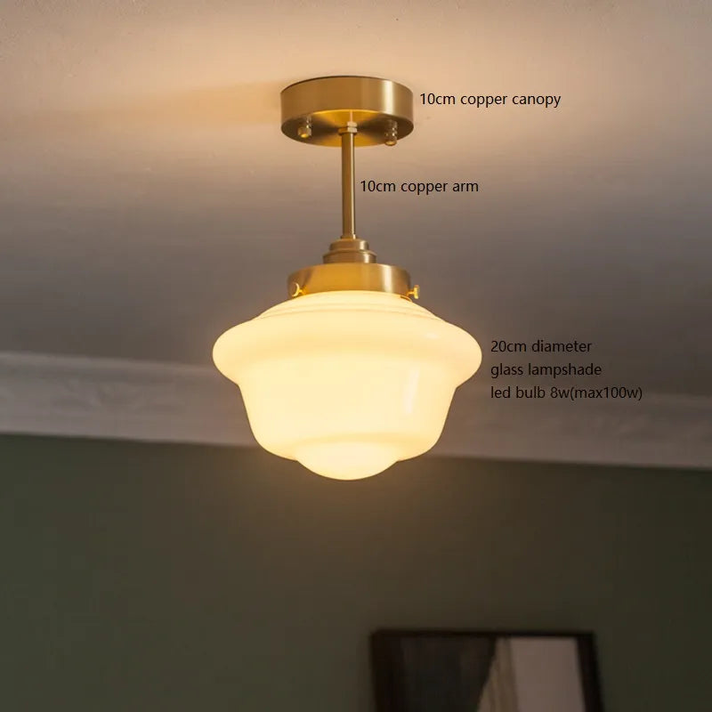 Suspension LED en verre blanc laiteux - vue 4 sur 30