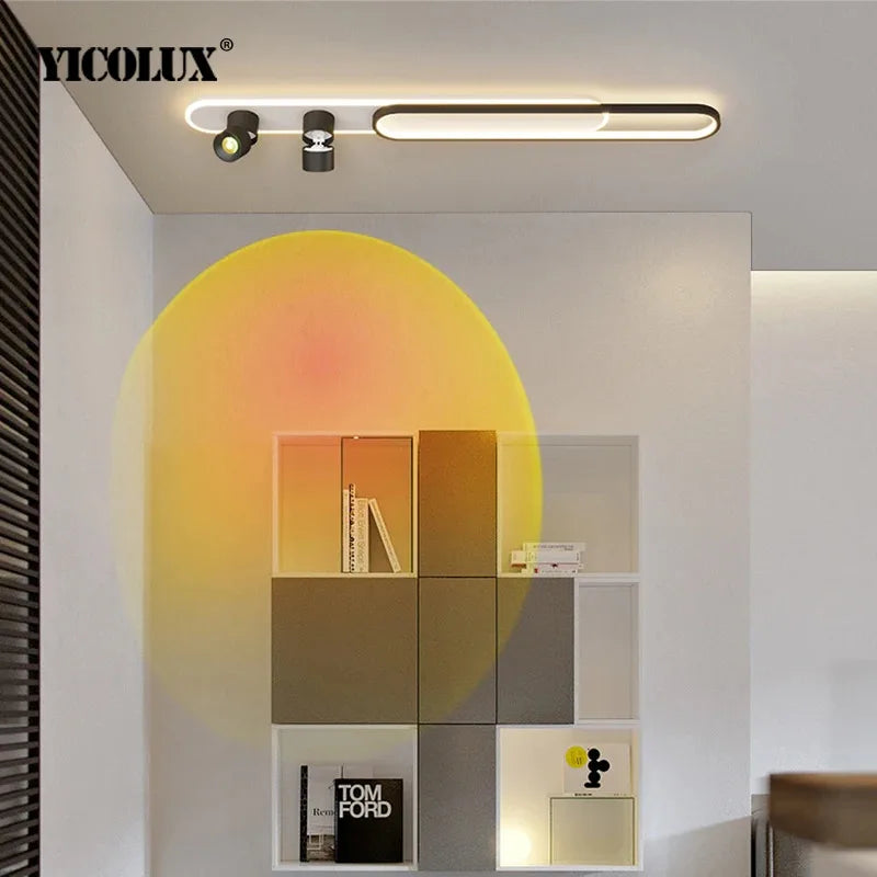 plafonnier led moderne luminaire décoratif d'intérieur pour loft
