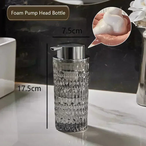 bouteille de savon en verre pour salle de bain élégante et pratique - vue 22 sur 24