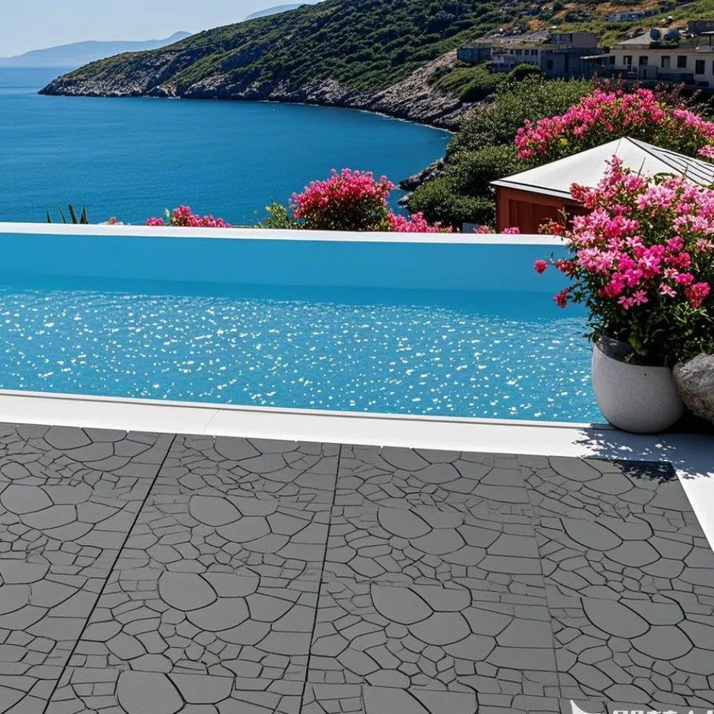 Dalles terrasse clipsables effet pierre 30 cm lot44 - vue 4 sur 6