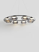 suspension en verre de luxe pour décoration moderne