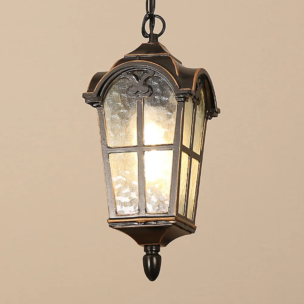 suspension extérieure vintage pour éclairage de patio et couloir - vue 7 sur 7