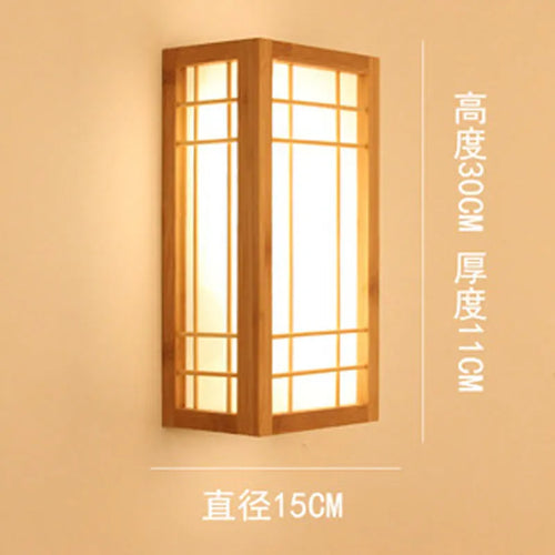 applique murale led en bambou naturel pour hôtel créative - vue 3 sur 8