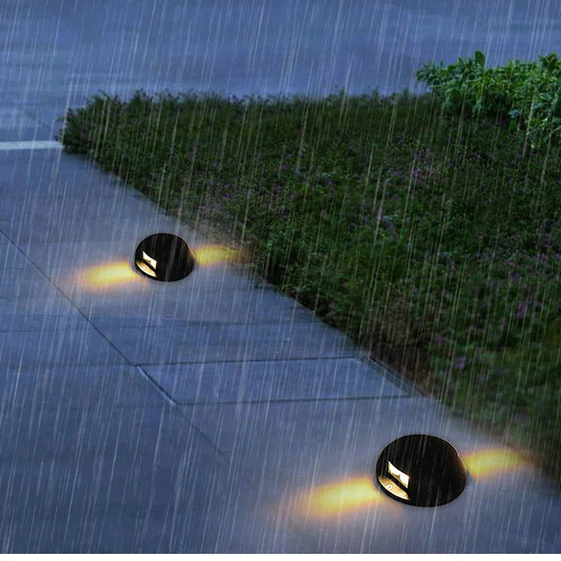 Outdoor floor lights, waterproof underground lights, led aisle, trail lights, stairs, hole-free garden lights, lawn steps - vue 4 sur 9