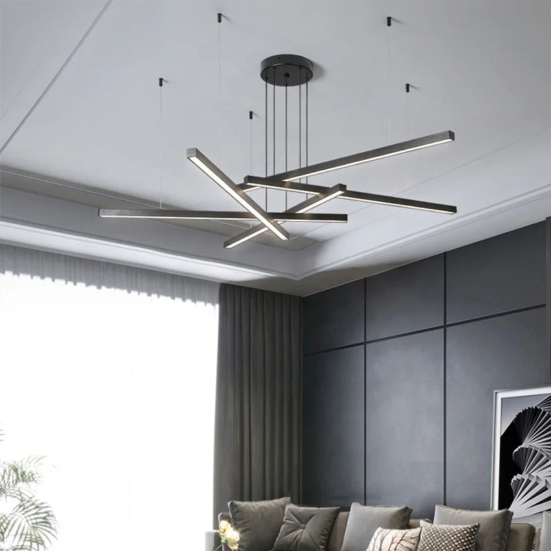 plafonnier led suspendu au design nordique moderne décoratif intérieur - vue 5 sur 17