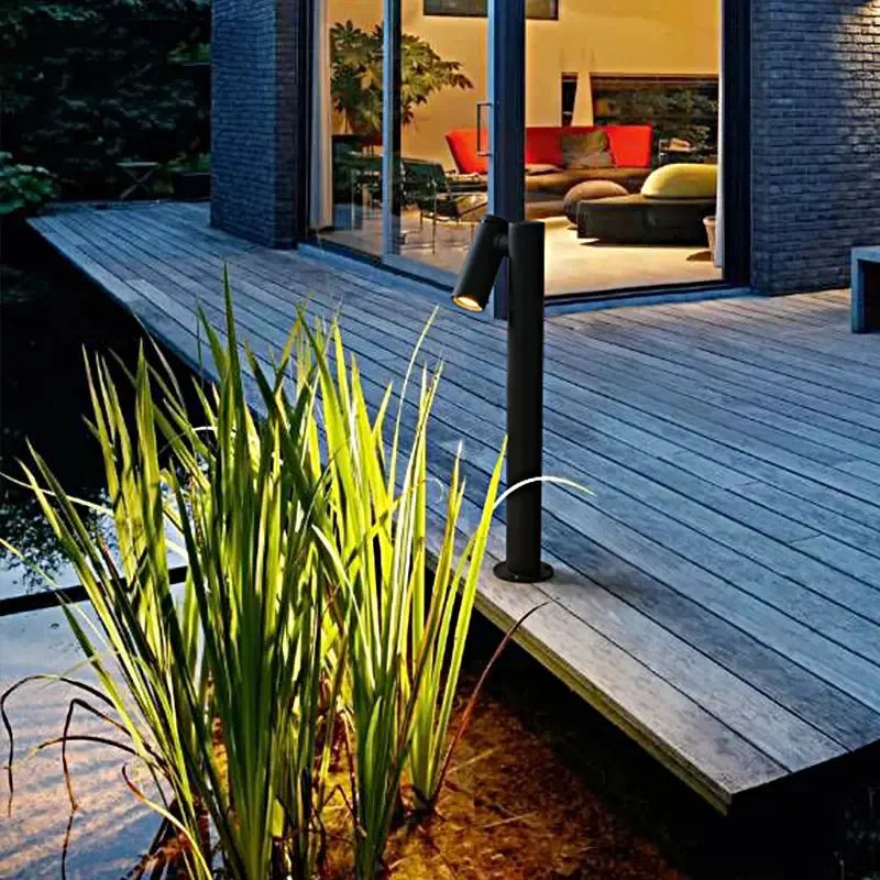 lampe de pelouse imperméable pour éclairage extérieur jardin - vue 4 sur 7