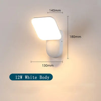 applique murale extérieure led moderne avec capteur étanche pour jardin