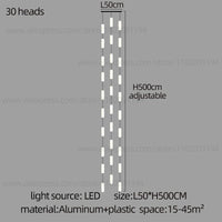 lustre led nordique pour escalier duplex penthouse villa