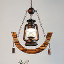 lustre en bambou pour café restaurant et bar éclairage extérieur
