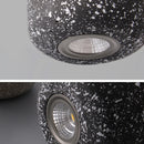 suspension moderne en ciment industriel led nordique