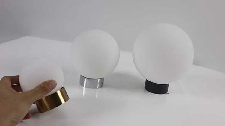Plafonnier Led rond en forme de boule de verre - vue 5 sur 15