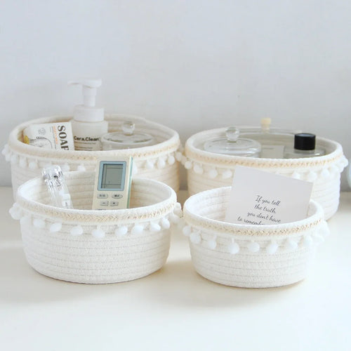 panier de rangement tissé polyvalent pour jouets et accessoires - vue 2 sur 9