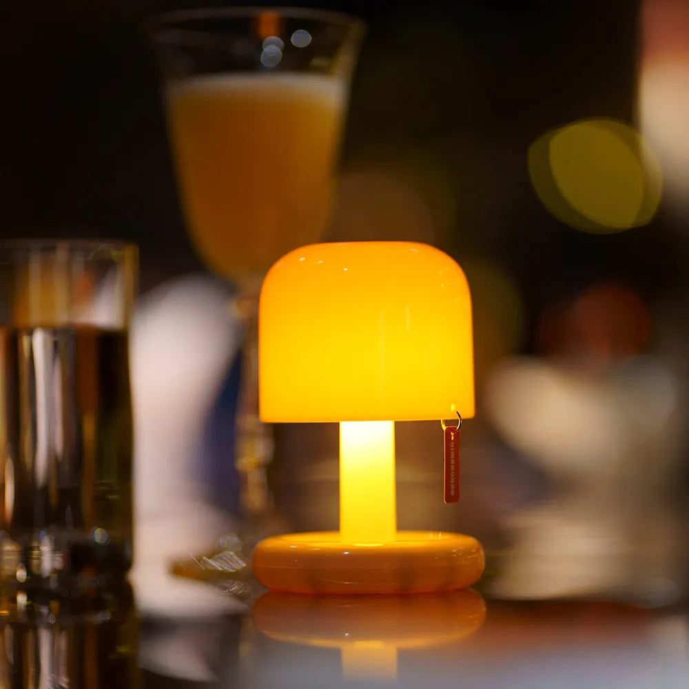 lampe de bureau mini champignon led usb soleil cafe déco maison chambre - vue 7 sur 7