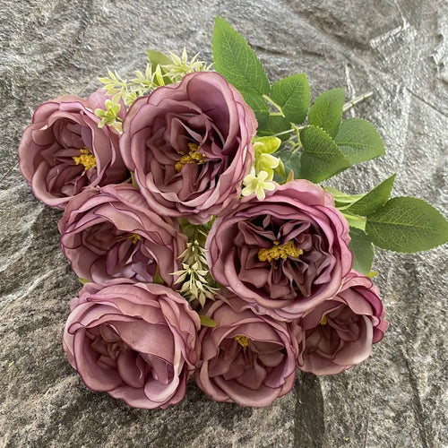 bouquet de roses en soie pour mariage et décoration intérieure - vue 19 sur 19