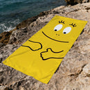 Serviette de plage barbapapas dessin cartoon seche rapide