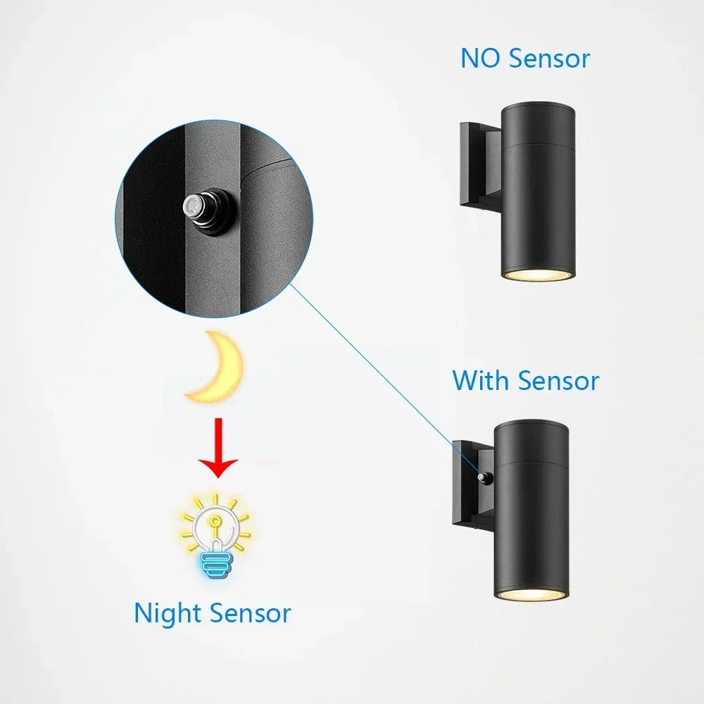 applique murale led imperméable avec capteur pour intérieur et extérieur - vue 5 sur 13