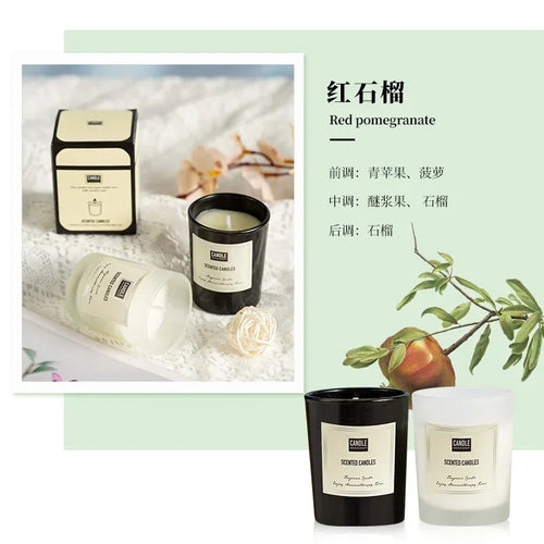 bougie aromathérapie parfumée plantes européennes pour air pur et décoratif - vue 16 sur 19