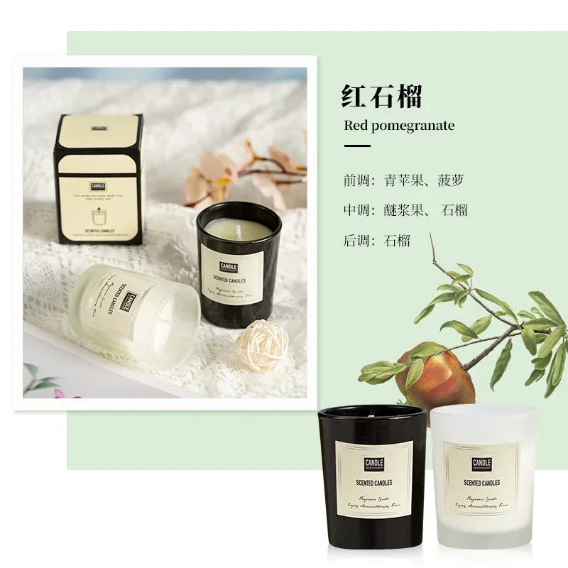 bougie aromathérapie parfumée plantes européennes pour air pur et décoratif - vue 16 sur 19