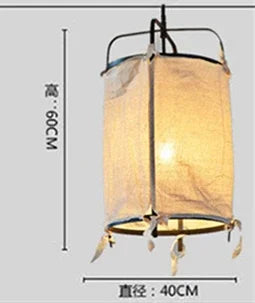 suspension vintage zen art en lin pour décoration intérieure