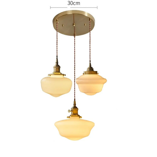 iwhd suspension led en verre et cuivre style nordique moderne - vue 21 sur 28
