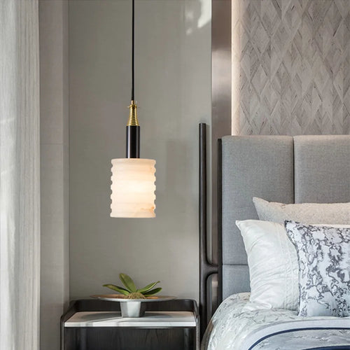 lustre en marbre chinois design minimaliste moderne pour intérieur élégant - vue 2 sur 7