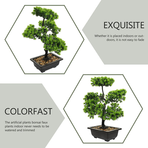 plante bonsaï artificielle décoration pour maison et bureau - vue 6 sur 7