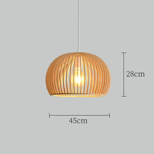 cage à oiseaux en bois luminaire suspension tom bois