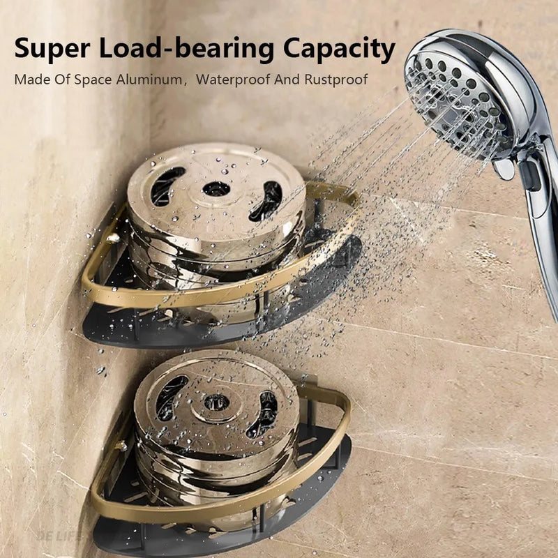 étagères murales de luxe antirouille pour accessoires de bain