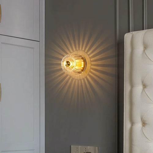 applique murale en verre pour décoration intérieure moderne - vue 3 sur 8