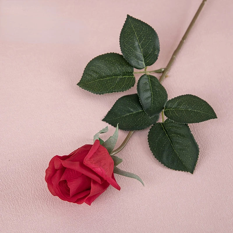 branche de roses artificielles en latex pour décoration réaliste