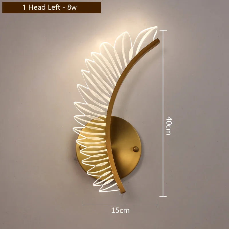 applique murale led nordique pour décoration d'intérieur - vue 9 sur 9