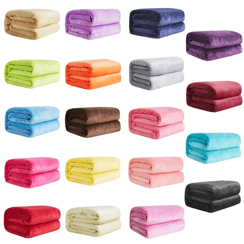 plaid polaire flanelle douce chaude pour chambre salon