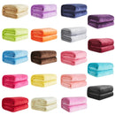 plaid flanelle corail doux chaud polaire salon chambre