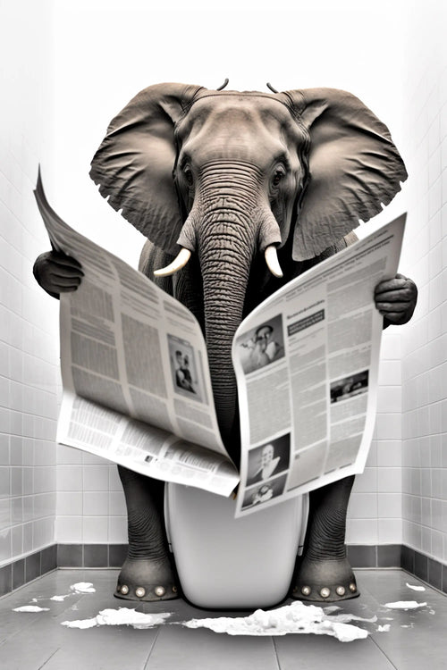 décoration murale humoristique avec animaux en toile