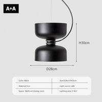 Suspension LED moderne minimaliste en fer