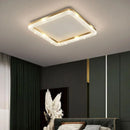 plafonnier de luxe design moderne avec anneau circulaire et rectangulaire led