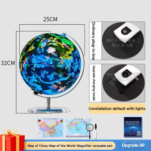 globe lumineux éducatif avec constellations et lumière led - vue 7 sur 7