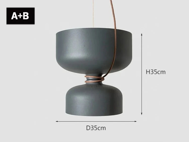 suspension nordique moderne à led pour décoration intérieure créative