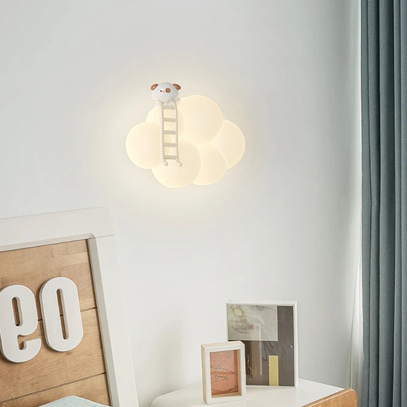 applique murale nuage créatif avec télécommande pour enfants - vue 5 sur 8