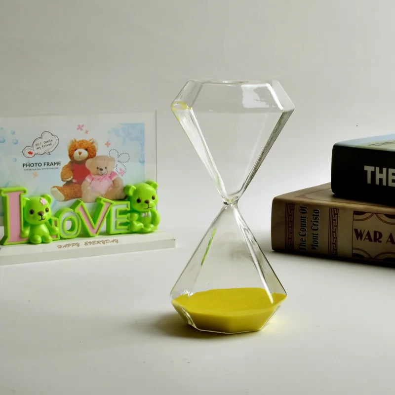sablier en diamant 5 minutes idéal pour enfants décoration originale - vue 9 sur 16